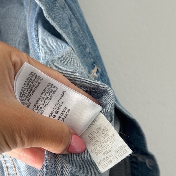 MOTHER The Cut Daybreak Drifter Jacket in Norway Dude L - Picture 6 of 8